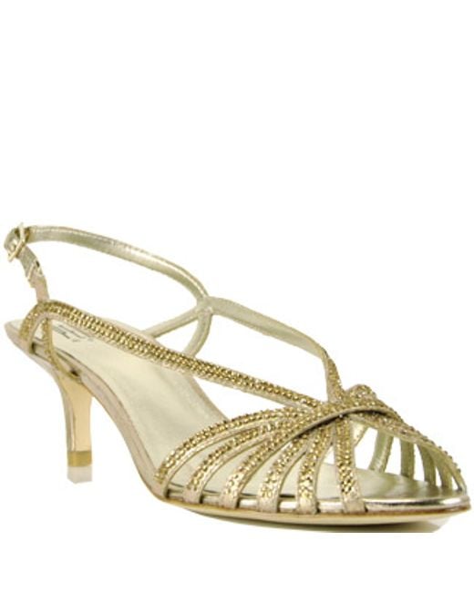 moda in pelle gold sandals