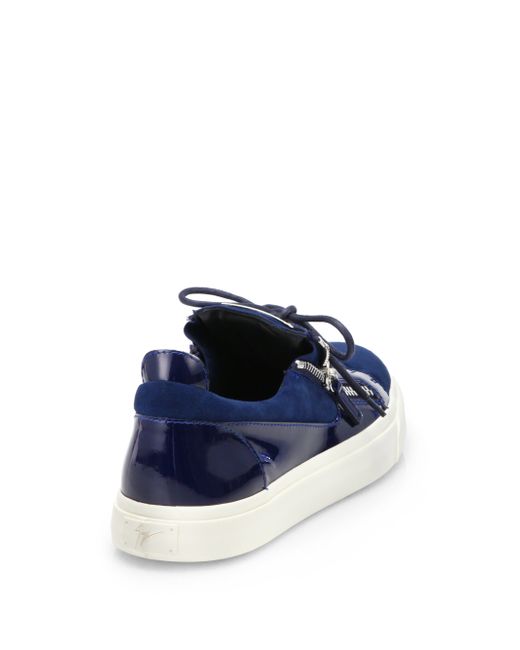 giuseppe zanotti suede sneaker
