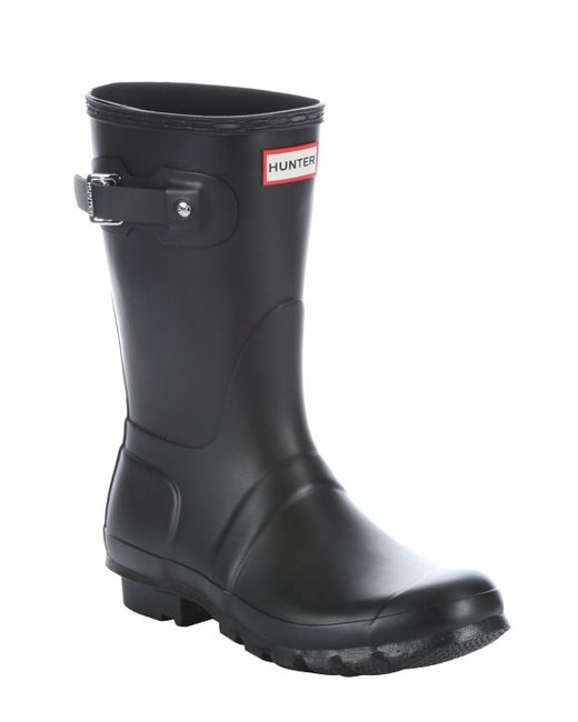 Hunter Black Rubber Slip-on Mid-calf Rain Boots in Black for Men - Save ...