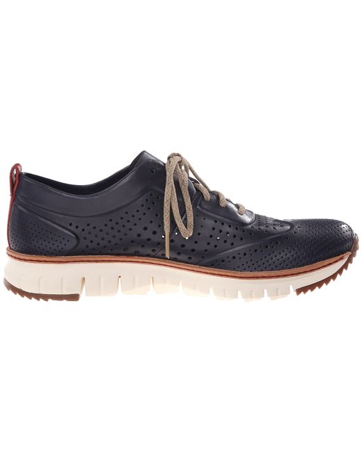 zerogrand perforated leather sneakers