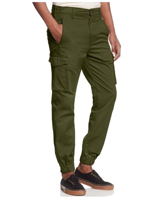 Levi's Banded Slim-fit Cargo Joggers in Green for Men (Burnt Olive) | Lyst
