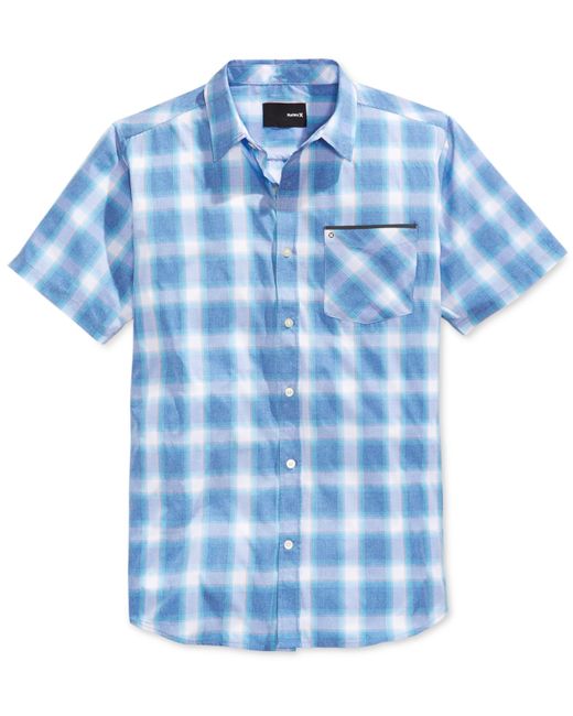 mens woven short sleeve shirts