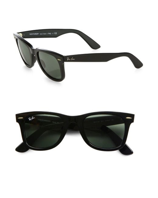 Ray Ban Classic Wayfarer Sunglasses In Black For Men Lyst