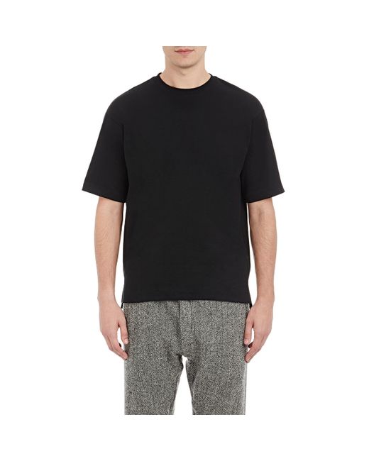 tomorrowland boxy t shirt in black for lyst tomorrowland boxy t shirt in black for lyst