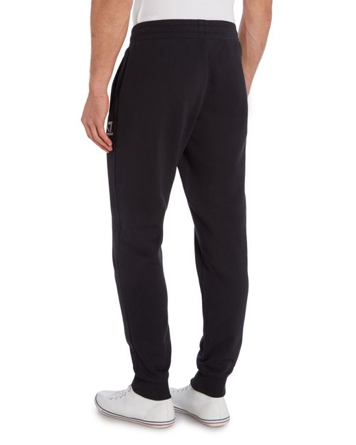 Ea7 Straight Leg Casual Tracksuit Bottoms in Black for Men | Lyst