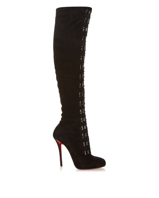 over the knee boots louboutin