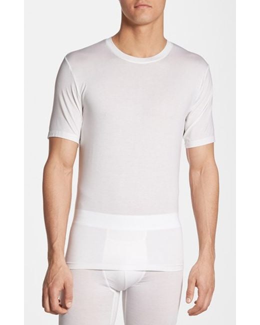 Tommy john 'second Skin' Crewneck Undershirt in White for Men | Lyst