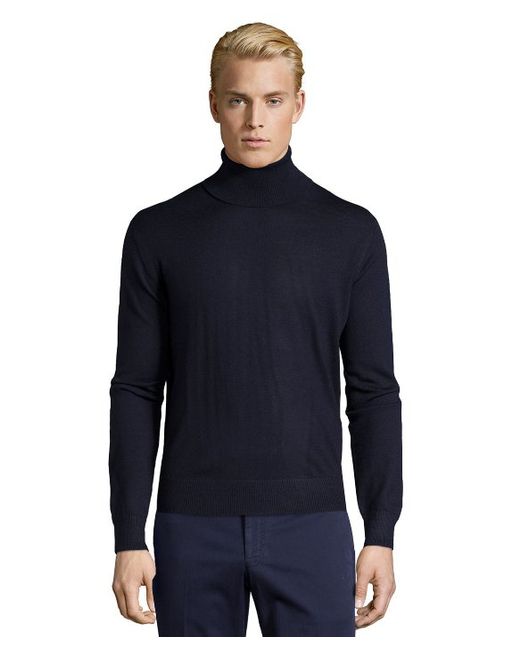 Valentino Turtleneck Sweater in Blue for Men (navy) | Lyst