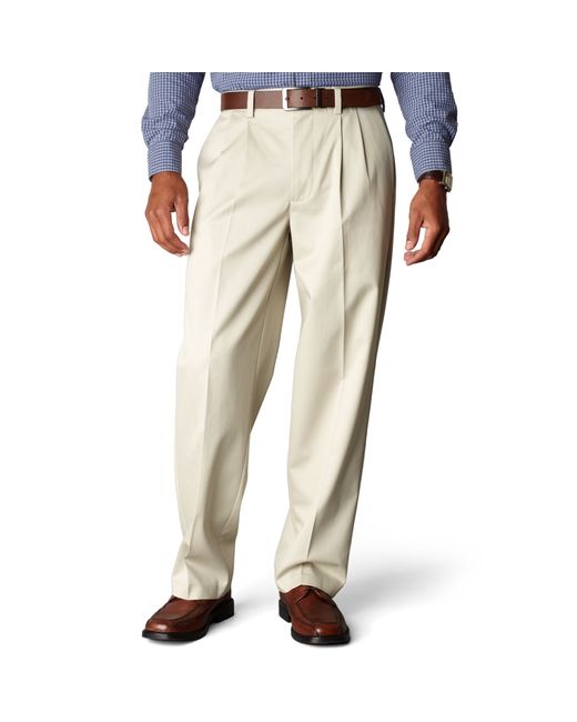 dockers relaxed fit pleated pants