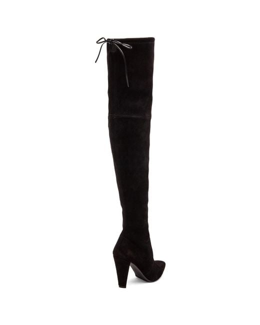 stuart weitzman black thigh high boots