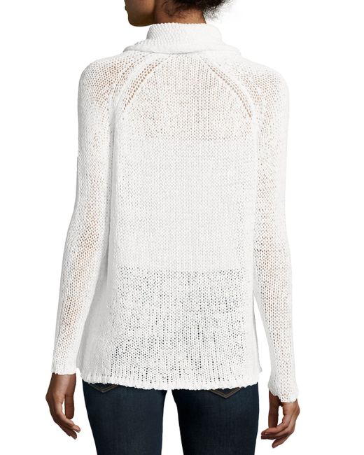 Calypso st. barth Saggart Knit Open-front Cardigan in White (SALT ...