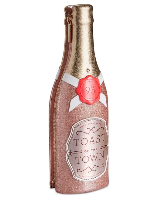 Kate spade Steal The Spotlight Champagne Bottle Clutch in Pink (Rose
