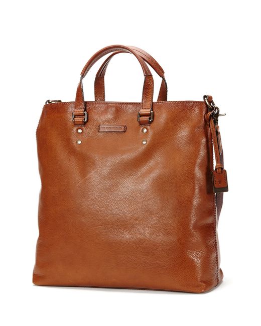 Frye Ben Artisan Leather Tote Bag in Brown (DARK BROWN) | Lyst