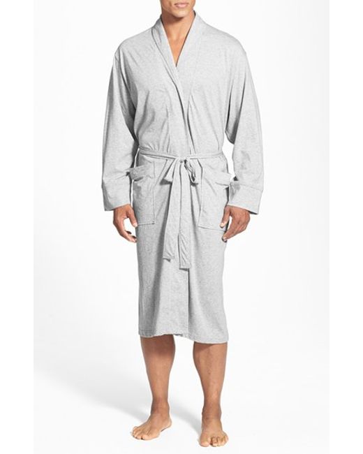 Daniel buchler Peruvian Pima Cotton Robe in Gray for Men | Lyst