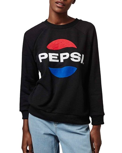 Topshop Tee And Cake \u002639;pepsi\u002639; Sweatshirt in Black BLACK MULTI  Save 50%  Lyst