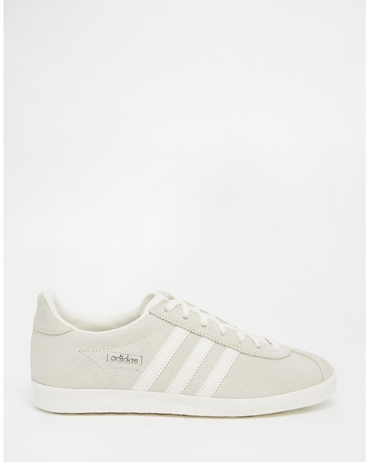 Adidas originals Originals Off White Suede Gazelle Og Trainers in Beige ...