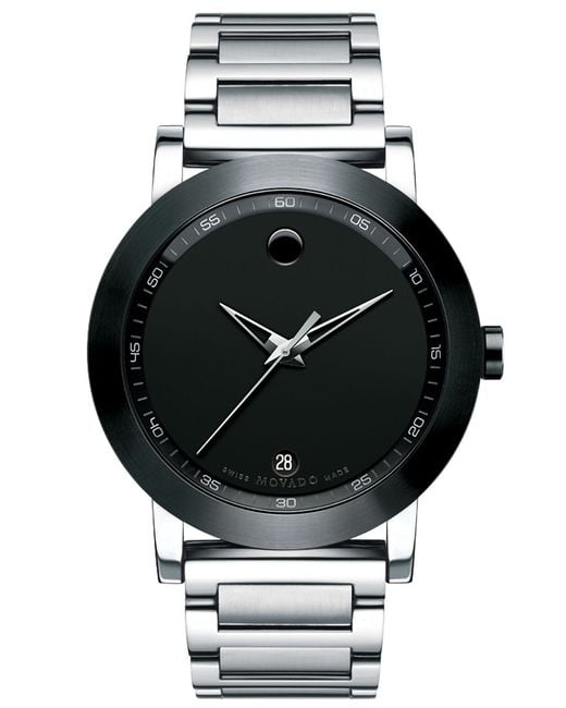 Movado Mens Museum Sport Twotone Watch in Silver for Men Lyst