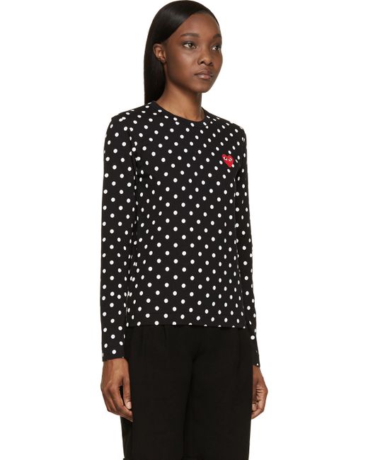 converse comme des garçons polka dot