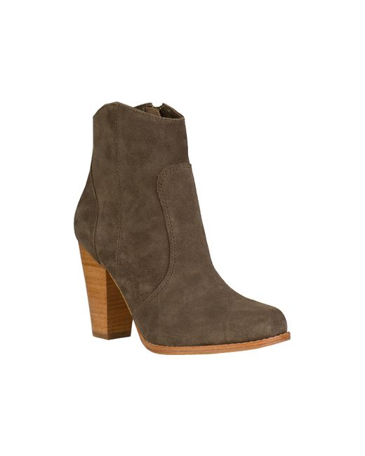 charcoal grey booties