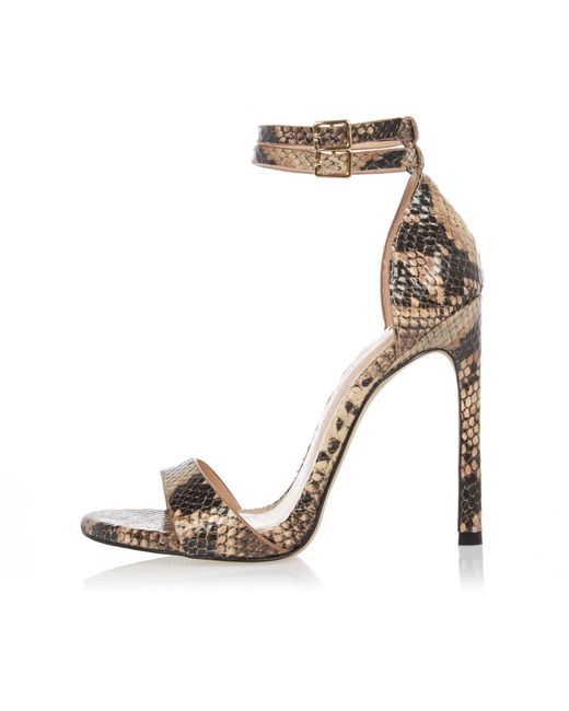 river island brown back strap sandals