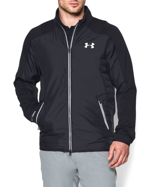 Under armour Tips Coldgear Casual Full Zip Quilted Jacket in Blue for