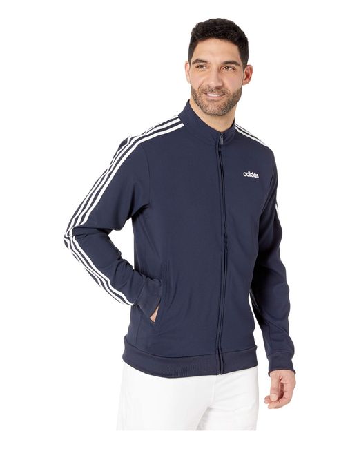 Lyst - adidas Essentials 3-stripe Woven Jacket in Blue for Men