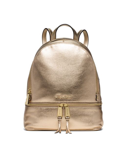 mk gold backpack