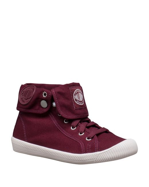 $30 - Convertible and charismatic kicks with a soft, washed cotton design and an ultra-comfy, OrthoLite padding. Textile upper. Round toe. Lace-up closure. Textile lining. TPR rubber sole. OrthoLite padded insole. Imported. Color: Wine.