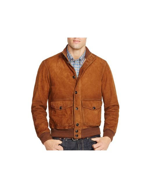 Polo ralph lauren Suede Hunting Jacket in Brown for Men (Santa Ana ...