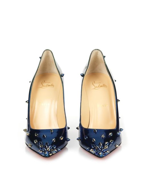 Christian louboutin Degraspike Embellished Ombr Leather Pumps in ...