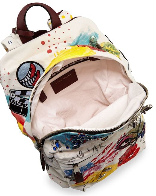 Marc jacobs Collage Canvas Backpack in Multicolor for Men (ECRU ...  