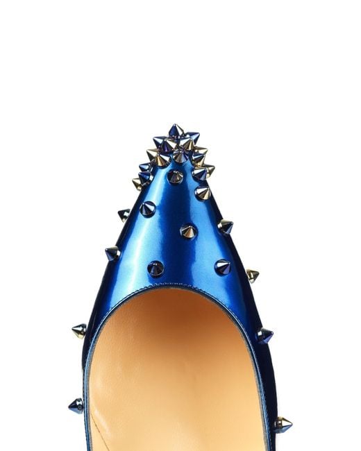 Christian louboutin Degraspike Embellished Ombr Leather Pumps in ...