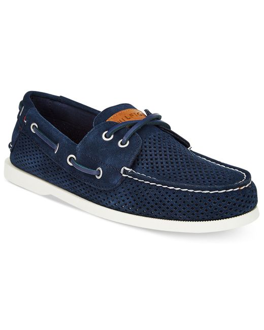 Tommy hilfiger Men's Bowman 3 Perforated Boat Shoes in