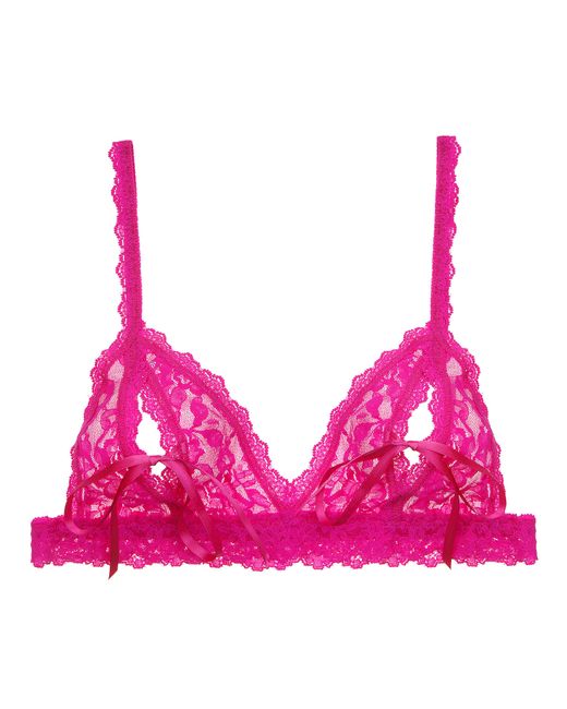 Hanky panky Signature Lace Peek-a-boo Bralette in Pink (Tulip Pink) | Lyst
