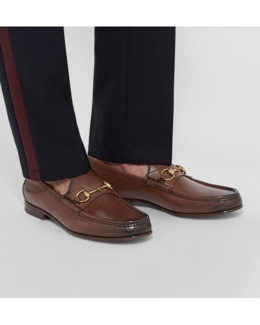 Gucci 1953 Horsebit Loafer In Leather in Brown for Men - Save 16% | Lyst