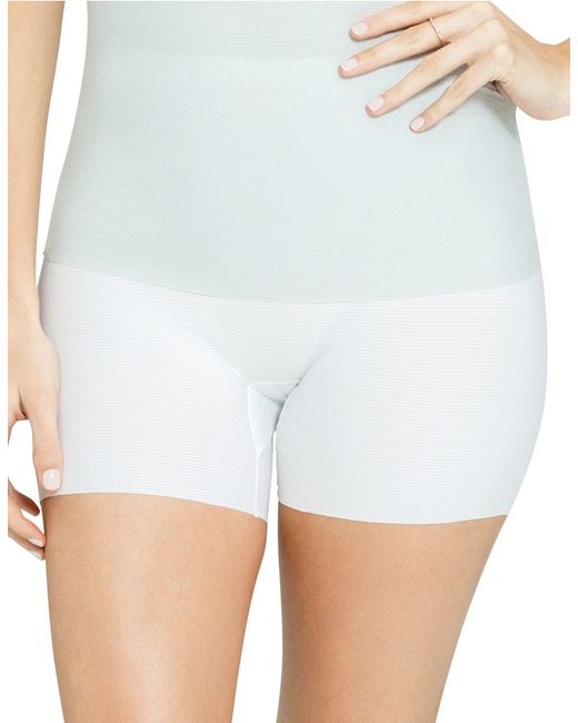 Spanx Perforated Girl Shapewear Shorts in Green Lyst