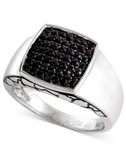 Effy collection Gento By Effy Men's Black Sapphire Ring (1 Ct. T.w.) In