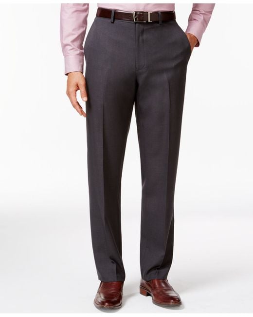 Alfani Charcoal Slim-fit Dress Pants, Only At Macy's in Black for Men ...