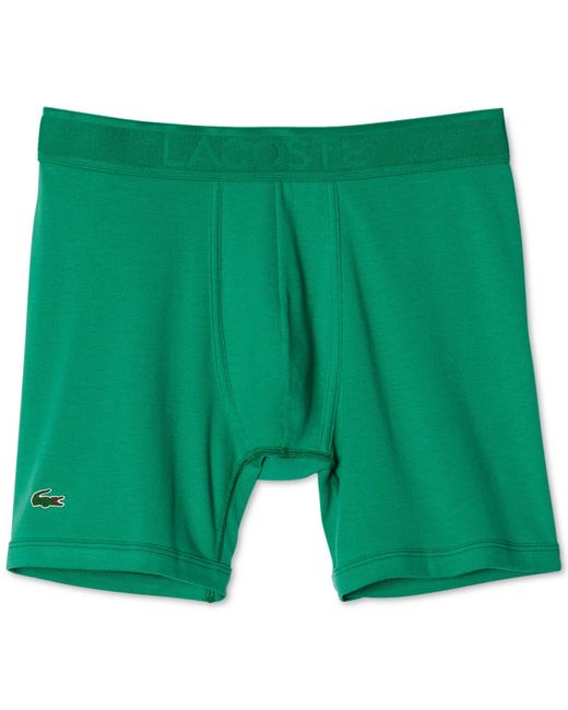 Lacoste Men's Pique Boxer Briefs in Green for Men (Lacoste Green) | Lyst