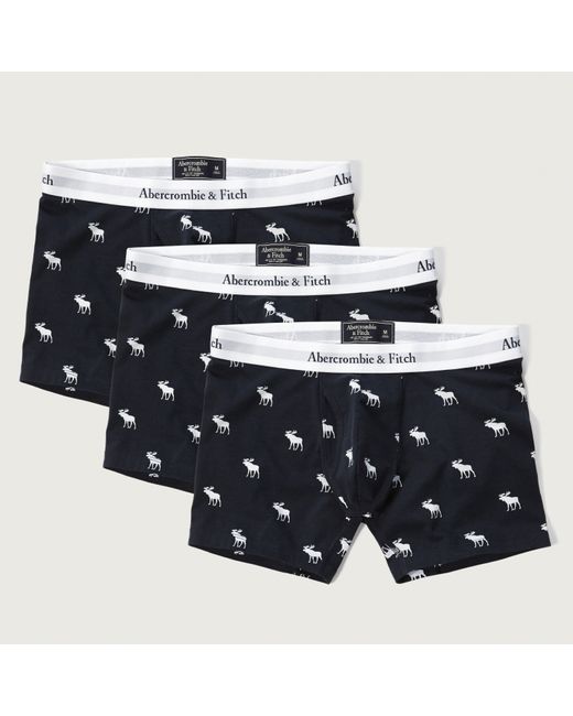 Abercrombie & fitch 3pack Boxer Brief in Black for Men Lyst