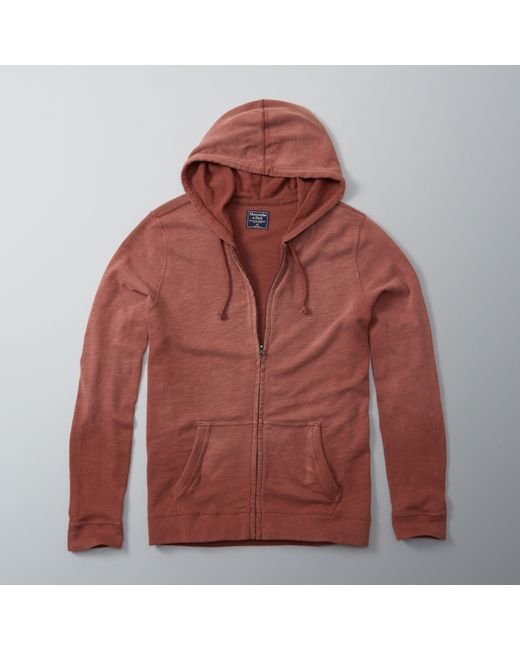 Full zip hoodie abercrombie Clearance