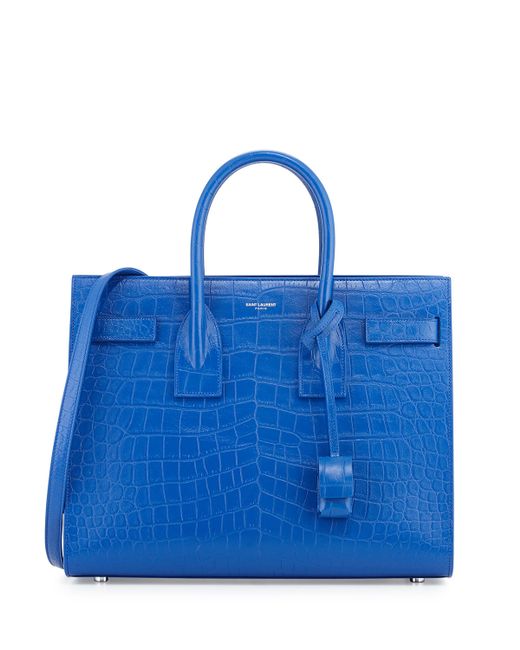 classic sac de jour small in crocodile embossed matte leather