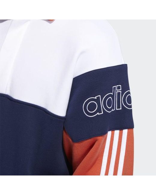 adidas colorblock rugby sweatshirt