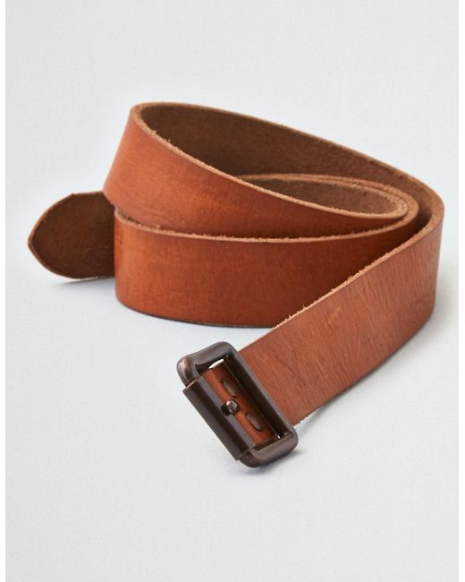 Lyst - American eagle Ae Distressed Riveted Leather Belt in Brown for Men