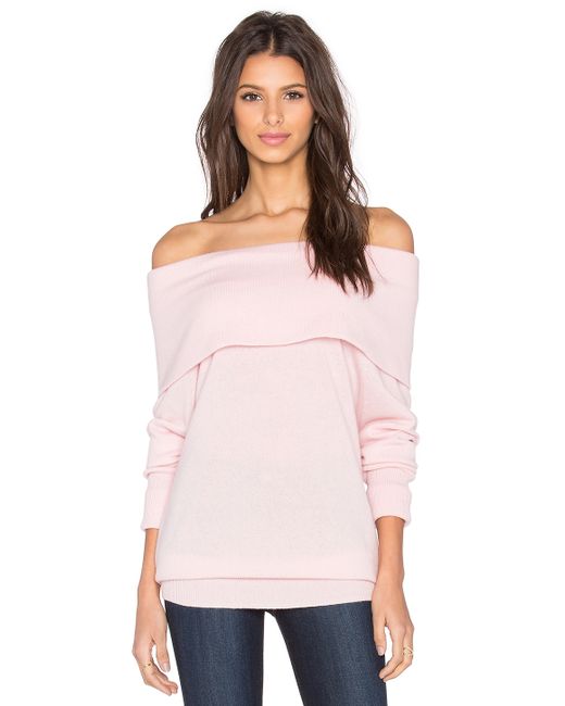 Autumn cashmere Slouchy Off Shoulder Sweater in Beige (Tutu) | Lyst