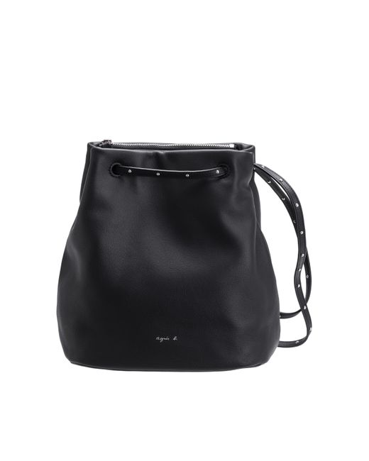 Lyst Agnes B Black Leather Bucket Bag In Agnes B Black Leather Bucket Bag Lyst