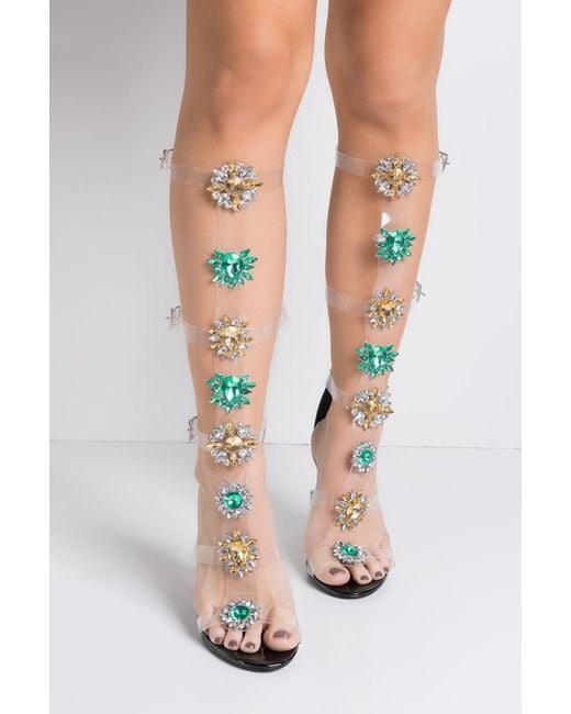 cape robbin jeweled sandals