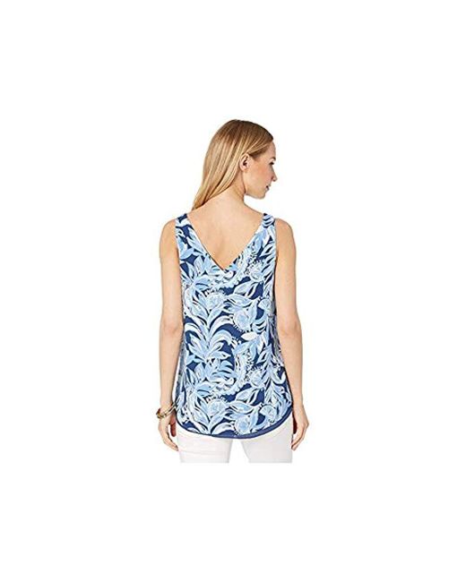 Lilly Pulitzer Florin Sleeveless V-neck in Blue - Lyst