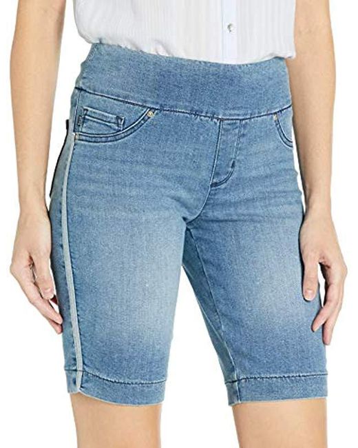 Lyst Lee Jeans Sculpting Slim Fit Pull On Bermuda Short in Blue Save 7