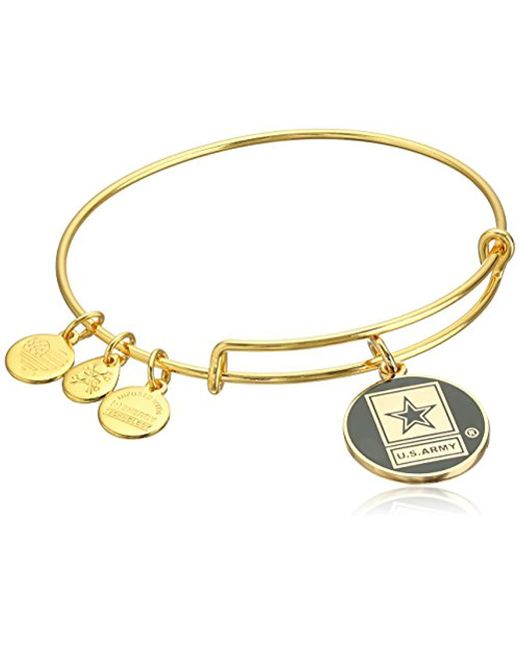 Lyst Alex And Ani Armed Forces Us Army Expandable Wire Bangle Alex And Ani Metallic Armed Forces Us Army Expandable Wire Bangle Charm Bracelet Lyst